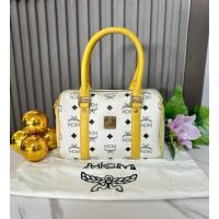 ราคา MCM Visetos Heritage Boston Small White/Yellow (26765847199)