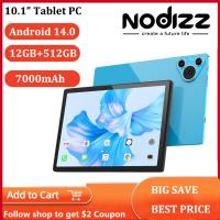 ราคา ใหม่ทั้งหมด Nodizz Npad19 Dual-กล้องแท็บเล็ตพีซี 10.1 "จอแสดงผล IPS HD 800*1280 ความละเอียด 7000mAh WiFi6 Android 14 12GB RAM 512GB ROM (47255408916)