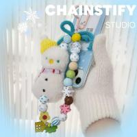 ราคา ญี่ปุ่นญี่ปุ่นเกาหลีอินคริสต์มาสมนุษย์หิมะลูกปัดจี้โทรศัพท์มือถือกระเป๋าโซ่เครื่องประดับจี้คริสต์มาสคริสต์มาสมนุษย์หิมะ (42223200486)