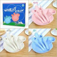 ราคา ชุดรับประทานอาหารPeppa pig+ชุดช้อนส้อมตะเกียบ (709071446)