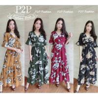 ราคา New!!เดรสยาวลายดอก มวยสากล มาครบสีจ้าา (518070188)