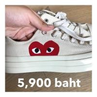 ราคา รองเท้า Comme des garcons PLAY ใหม่ size 37.5 (1902391453)