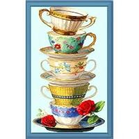 ราคา *พร้อมส่ง* ชุดปักครอสติช ลายรวมแก้วกาแฟ ปักเต็มผืนผ้า ไม่มีเดินเส้น ผ้าพิมพ์ลาย ไม่มีผังลาย ปัก 3 เส้นเล็ก ขนาด 36*53 ซม (27809026748)