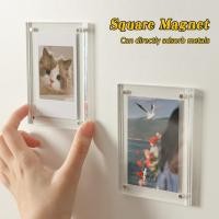 ราคา Magnetic กรอบรูปแม่เหล็กติดตู้เย็นแบบ DIY กระดานแสดงภาพถ่ายขนาด 3 นิ้ว กรอบรูปอะคริลิก ผนังภาพถ่าย (46505433478)