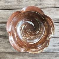 ราคา ชามญี่ปุ่นงานปั้นมือ ลายดินหมุน Nerikomi มีตราประทับใต้ฐาน (มือสองญี่ปุ่น) (43257800820)