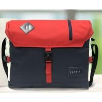 ราคา กระเป๋าสะพาย ESPRIT สีกรม/แดง ของใหม่ (7251825795)