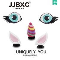 ราคา JJBXC ตัวติดรองเท้า charm หัวเข็มขัดตกแต่งรองเท้าน่ารัก ลายยูนิคอร์น พร้อมหูกระต่าย อุปกรณ์ตกแต่งรองเท้า (44702994933)
