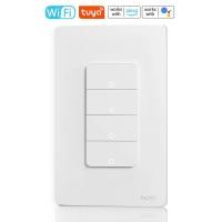 ราคา Tuya Wifi Intelligent Home Switch SpringBack Light Switch APP Voice Control Wireless Remote Control (53053273412)