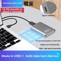 ราคา Msata Solid State Drive Box ssd External Box mSATA to usb3.1 External Shell typec Mobile Box (43321008089)