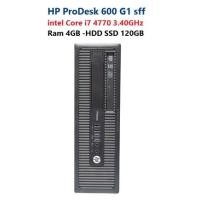 ราคา HP ProDesk 600 G1 sff -intel Core i7 4770 3.40GHz -Ram 4GB -HDD SSD 120GB (19941596135)