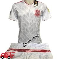 ราคา ชุดบอลโลก ทีมสเปน 2018/19 ชุดกีฬา สีขาว แขนสั้น ชุดฟุตบอล เสื้อฟุตบอล เสื้อกีฬา ชุดบอล (1249116247)