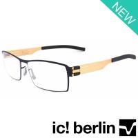 ราคา Ic Berlin แว่นตารุ่น 007 C-4 สีดำขาทอง Nufenen กรอบเต็ม ขาข้อต่อ วัสดุ สแตนเลส สตีล Eyeglass (2609863501)