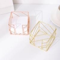 ราคา Sticky Note Holder Rose Gold Memo Note Cube Holder Dispenser Notepad สําหรับปากกาดินสอ Office Home School Desk Supplies (24086934055)