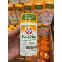 ราคา Arm & Hammer Essentials Unscented Deodorants 71g. โรลออนสติก สูตรไม่มีกลิ่น (40678961530)