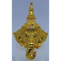 ราคา (397) เหรียญพระแท้ จี้พระ เศียรพระพิฆเนศ ชุบทองคำแท้ฝังเพชร รุ่นรวยหมื่นล้าน หลวงปู่อิ่ม ปัญญาวุโธ (54303384520)