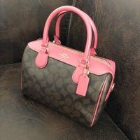 ราคา COACH F58312 สีชมพู ขนาด 9” มือ1 อะไหล่ทอง (2125085567)