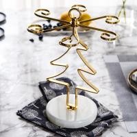 ราคา ที่แขวนแก้วไวน์ ชั้นแขวนแก้วไวน์สีทองรูปต้นคริสต์มาส ชั้นวางแก้วไวน์ ประดับตกแต่งตู้ไวน์ (43927943738)