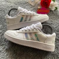 ราคา Adidas NEO HOOPS สีฟ้า สีม่วง (25121736590)