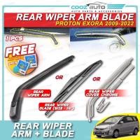 ราคา Proton Exora 2009 - 2022 ใบปัดน้ําฝนด้านหลังใบมีดยางซิลิโคน Wiper Cover Pengelap Cermin Belakang (41011736410)