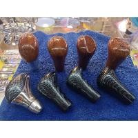 ราคา หัวเกียร์แต่งหัวเกียร์เคฟล่าหัวเกียร์ลายไม้สามารถใส่กับเกียร์ธรรมดาและเกียร์ออโต้ที่ไม่มีปุ่มกดได้มีบูธให้ 3 ชิ้น (24104075124)