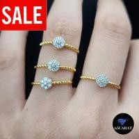 ราคา 65Carat - แหวนเพชรแท้น้ำ100 เพชร 7เม็ด 0.11กะรัต รหัสR50 (3230363955)