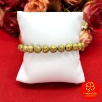 ราคา สร้อยข้อมือทองเหลืองโบราณลายเม็ดบอลตัดลาย ความยาว 8 นิ้ว งานทองเหลืองแท้ งานดิบไม่ได้ชุบ ทองเหลืองโบราณ (26988333952)