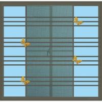 ราคา Lookpat_Mall WELLINGTAN (LIKE) หน้าต่างอลูมิเนียม บานเลื่อน SS 100x100ซม. สีชา+มุ้ง+เหล็กดัดผีเสื้อทอง ยอดขายอันดับหนึ่ง (25759294643)