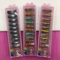 ราคา (ยกโหล 12 ชิ้น) No.1620 เล็บปลอม สีหวาน เล็บปลอมยาว เล็บปลอมสีสวย คละลาย (47905173216)