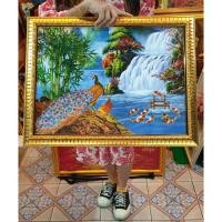 ราคา กรอบมงคล นกยูง รูปนกยูงคู่ ภาพนกยูง กรอบรูปนกยูง รูปภาพนกยูงมงคล เสริมฮวงจุ้ย ตกแต่งบ้าน รูปตกแต่งผนัง (18730945911)