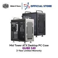 ราคา COOLER MASTER QUBE 540 TG MID TOWER ATX DESKTOP PC CASE / CASING - STARDUST BLACK / MOONSTONE SLIVER (55556638114)