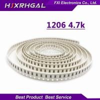 ราคา 100PCS 1206-4.7K 1206 SMD Resistor 4.7K ohm chip resistor 0.25W 1/4W 4K7 472 new original (2252487774)