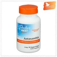 ราคา Doctor's Best, Astaxanthin with AstaReal, 6 mg, 90 Veggie Softgels (29321785750)