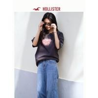ราคา โลโก้ใหม่ของ Hollister เสื้อยืดคู่รักเกาะถุงสไตล์ 100% ผ้าฝ้ายพรีเมี่ยม ไม่จำกัดเพศ (44303533366)