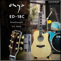 ราคา [ส่วนลด1000-] กีต้าร์โปร่ง Enya รุ่น ED18 ขนาด 41 นิ้ว ED-18 กีตาร์โปร่ง แถมฟรี กระเป๋า ปิ๊ก4อัน คู่มือ ประแจ (4537751131)