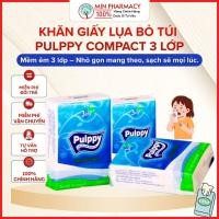 ราคา กระดาษทิชชู่พกพา 3 ชั้น Pulppy Compact นุ่ม ไม่มีกลิ่น - Minpharmacy (42461605745)