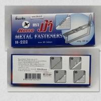 ราคา ลิ้นแฟ้มตราม้า เหล็กสีเงิน H-222 METAL FASTENERS (50ชุด/กล่อง) (24705629047)