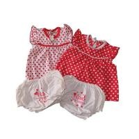 ราคา Little home baby ชุดเซ็ตเด็กอ่อนเสื้อ+กางเกงซับใน สีแดงลายจุดขาว สีขาวลายจุดแดง (21483063243)