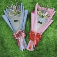 ราคา ช่อดอกไม้แห้ง ดอกสแตติส ช่อใหญ่แผ่นใส (3619978785)