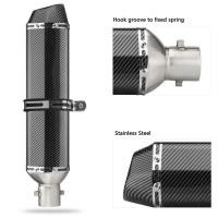 ราคา 470mm exhaust motorcycl Muffler Escape Moto TubFor kawasaki NINIA 650 tmax 500 tmax 530 SUZUKI gw25 (56753481231)