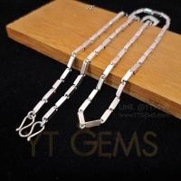 ราคา สร้อยคอ เงินแท้ ลายปล้อง เหลี่ยม (ตัน) 3 มม. 22 นิ้ว YTG-11907 YTGEMS (25963164855)