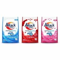ราคา Attack แอทแทค ผงซักฟอก สูตรเข้มข้นสำหรับซักเครื่อง 800-850มล. (50005827132)