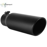 ราคา ปลายท่อไอเสียสีดํา 3 นิ้ว, ปลายท่อไอเสียเส้นผ่านศูนย์กลางภายใน 3 นิ้วสําหรับรถบรรทุก, 3 x 4 x 12 นิ้วโบลต์/แคลมป์บนออ (48254971442)