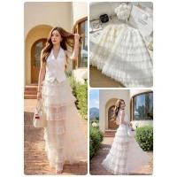 ราคา #Cotton Candy ****กระโปรงยาวขนมชั้นซีทรู New Diana lolita korea (40379128250)