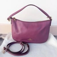 ราคา กระเป๋า Coach แท้ โค้ช crossbody รุ่น chelsea สีม่วง หนังแท้ สภาพดีมาก (26862941058)