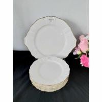 ราคา ชุดจาน ungaro pari สีขาวขอบทอง นำจากประเทศญี่ปุ่น (24062665211)