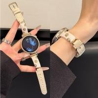 ราคา Leather Strap For Huawei watch gt 6 pro สาย Huawei watch gt 6 Strap Huawei watch GT 5 สาย huawei watch gt 5 pro / Huawei GT6 สาย Huawei GT5 Pro / GT2/GT3/ huawei GT4 สาย Garmin lily 2 active Strap Red