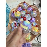 ราคา ริบบิ้นโปรยทานคัพเค้ก..คัพใจน่ารักมากค่ะ (41651553675)