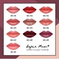 ราคา New !! Supermom velvet mousse matte lip (1607723166)
