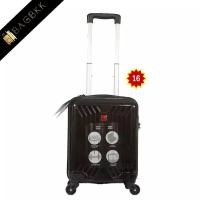 ราคา BAG BKK กระเป๋าเดินทางไฟเบอร์คุณภาพดี 16 นิ้ว 4 ล้อคู่หมุนรอบ 360° ระบบ TSA Lock (Black) รุ่น PC1906 (ยี่ห้อ Swiss 2009) (5066643571)