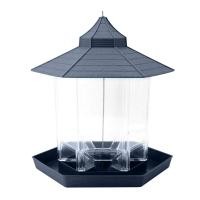 ราคา Supergoodsales Supergoodsales เครื่องให้อาหารนกแบบแขวน Gazebo เครื่องให้อาหารป่ารูปหกเหลี่ยมพร้อมหลังคาสำหรับการตกแต่งภายนอกลานสวน (54305664845)